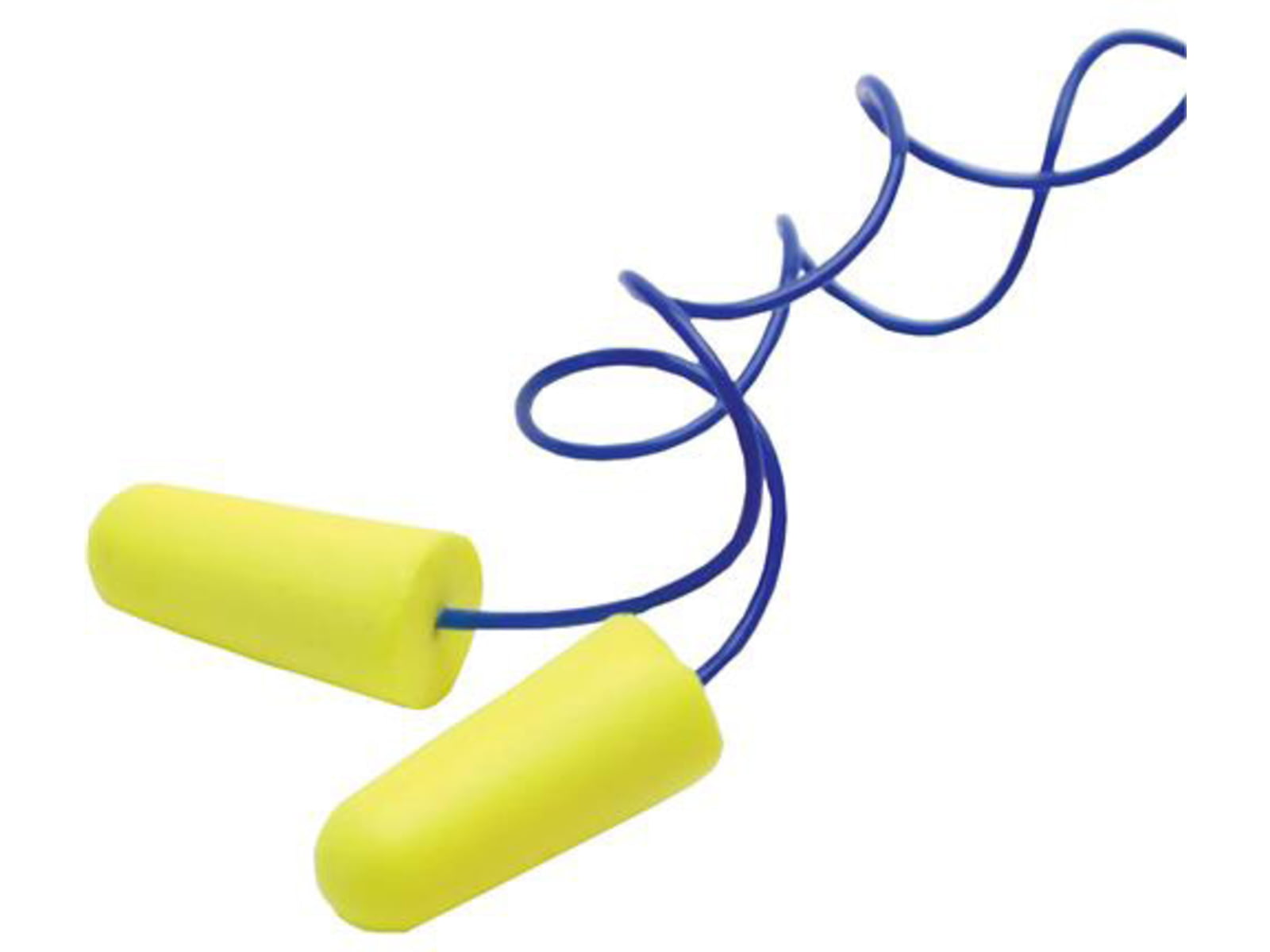 Walkers Blue Corded Passive Foam Ear Plug w/Plastic Case 32 dB NRR 2-Pair Neon Yellow GWP-EPCORD-YL