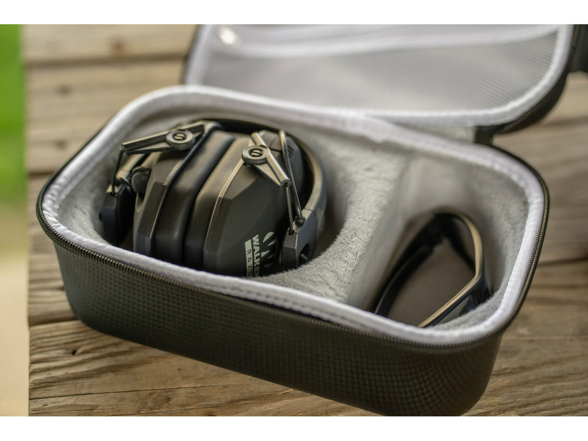 Walkers EAR MUFF AND SHOOTING GLASSES CASE GWP-MSGSC