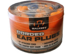 Walkers Foam Corded Ear Plugs 32 dB NRR Orange 50 Pair GWP-CORDPLGBKT