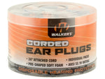 Walkers Foam Corded Ear Plugs 32 dB NRR Orange 50 Pair GWP-CORDPLGBKT