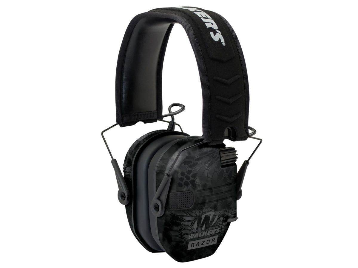 Walkers GWPRSEMYP Razor Slim Electronic Polymer 23 DB Over The Head Typhoon Camo