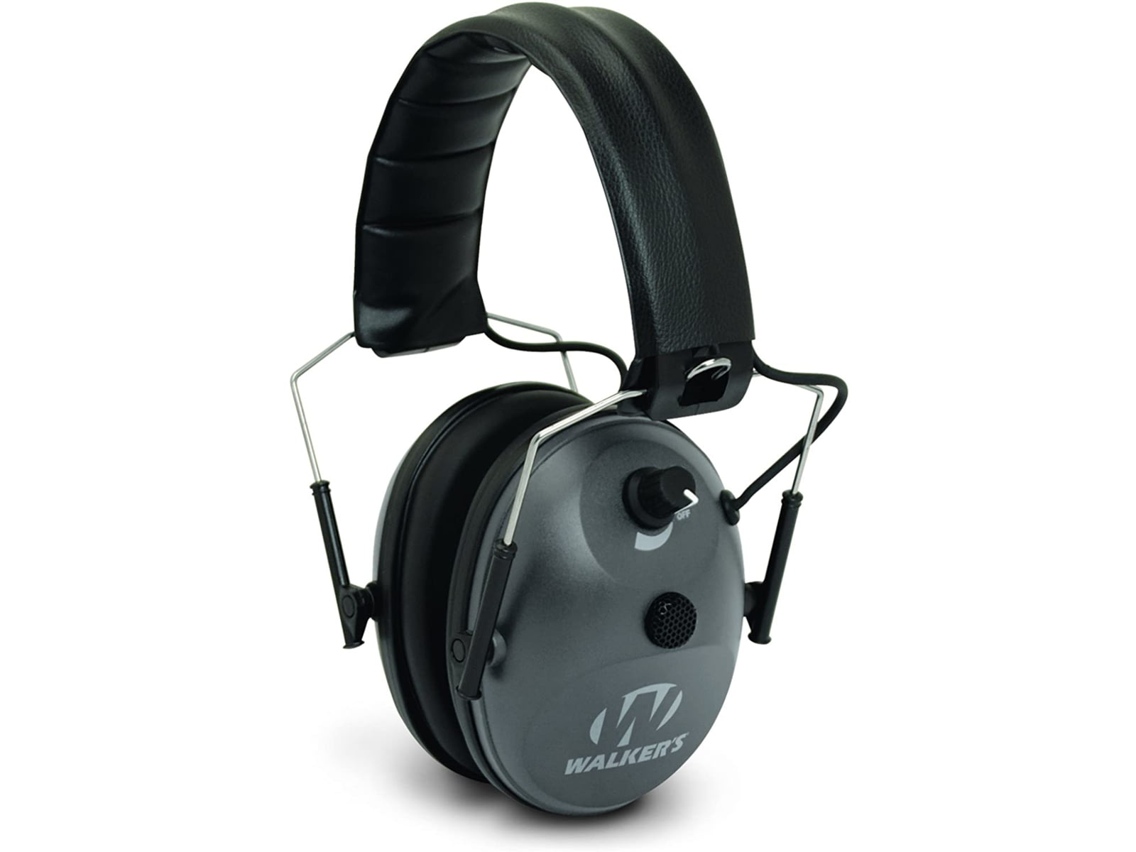 Walkers Single Mic Electronic Ear Muffs 22 dB NRR Black GWP-WLK1MEM