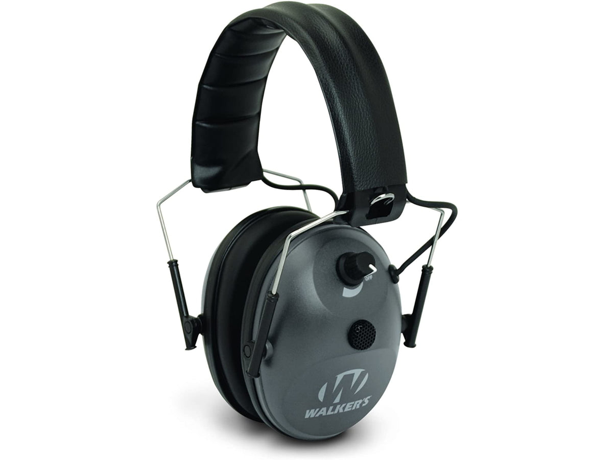 Walkers Single Mic Electronic Ear Muffs 22 dB NRR Black GWP-WLK1MEM