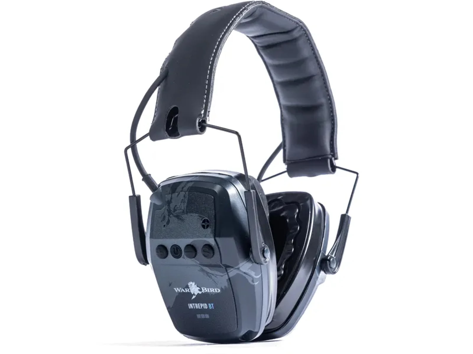 WarBird Intrepid BT-Bluetooth Rechargeable 23dB Earmuffs with Gel Ear Seals Black EAINBT