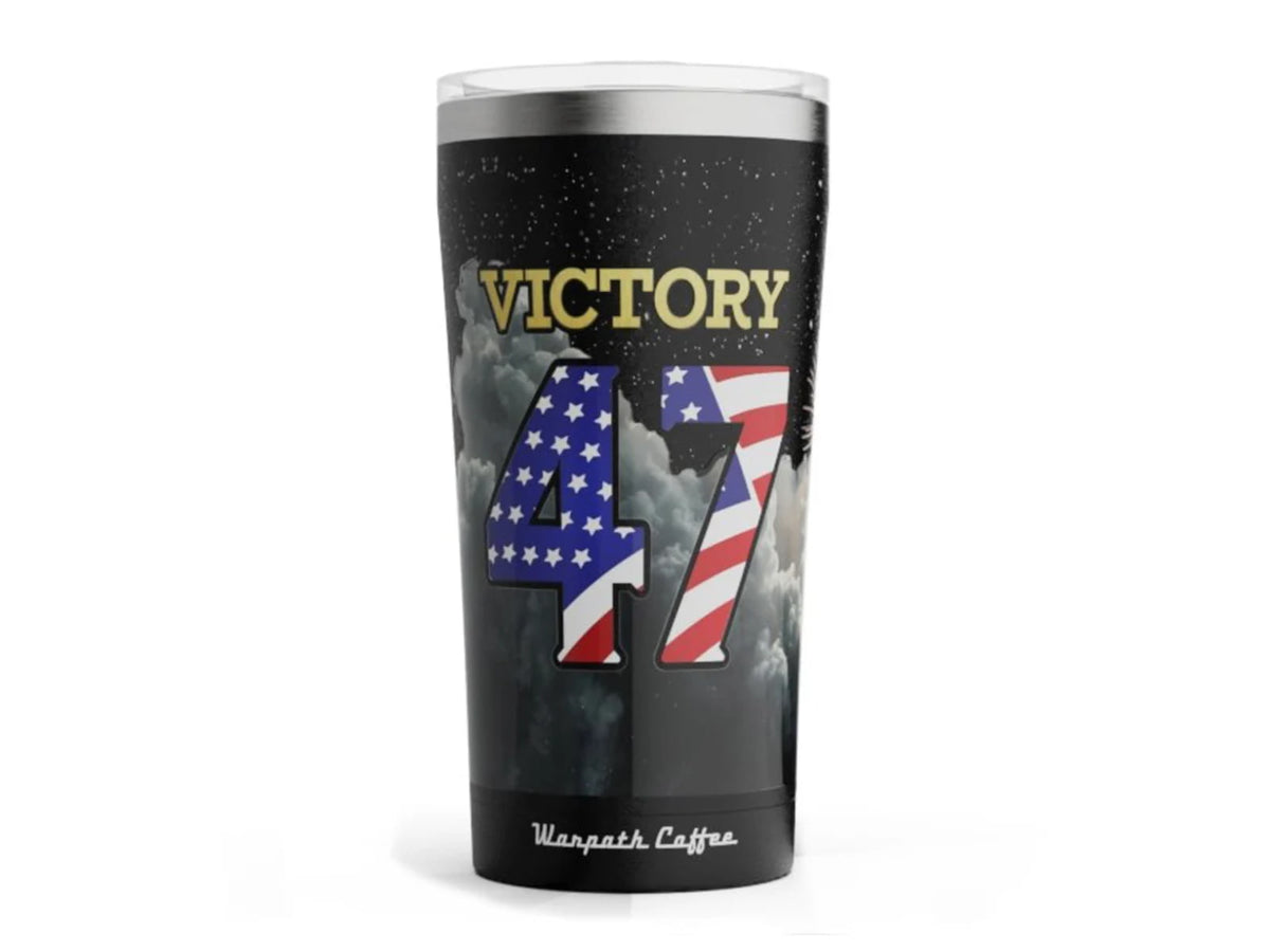 Warpath Coffee Trump Victory Tumbler Black 20oz