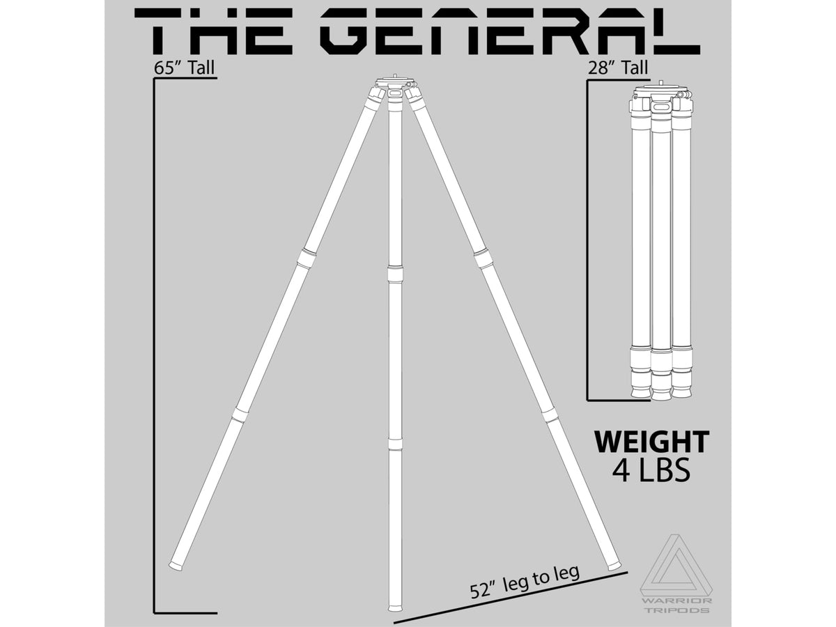 Warrior Tripods The General Tripod Accessories Black WT-G
