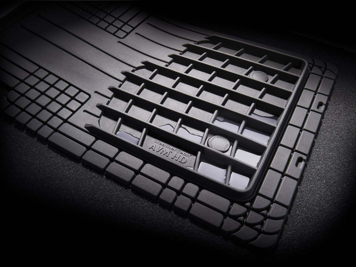 WeatherTech Front and Rear Trim-to-fit HD mat set Black