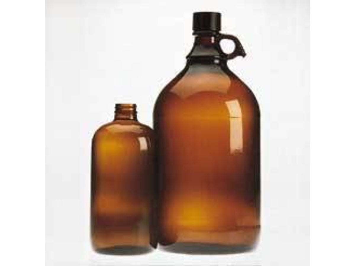 Wheaton Safety-Coated Bottles Amber Narrow Mouth Wheaton 220945 Bottles With PE-lined Cap