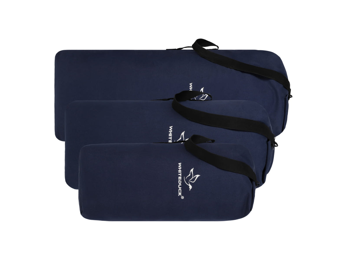 White Duck Hoplite Canvas Top Load Bag Blue Large