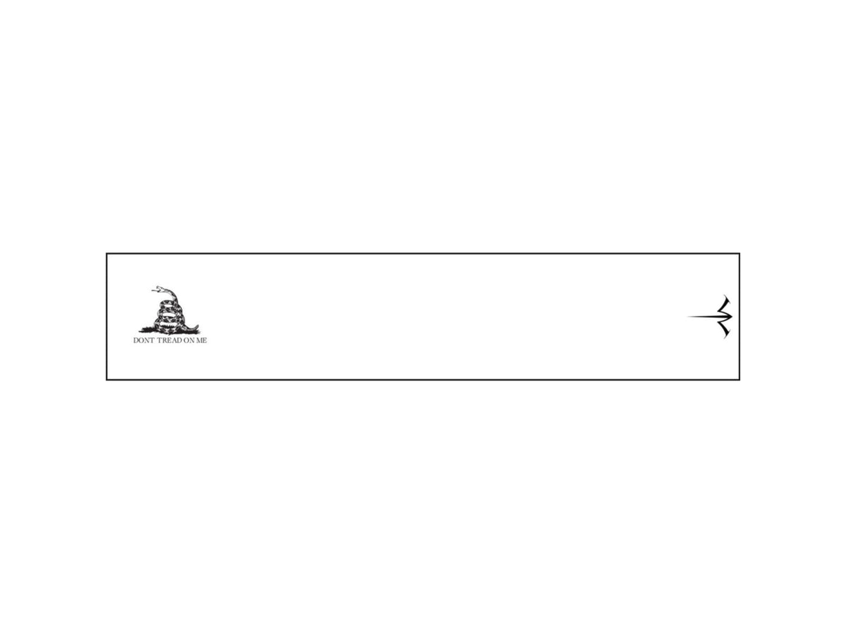 White Water Archery Arrow Wraps Gadsden White 5 x 1.125 in 15 pack 1006481