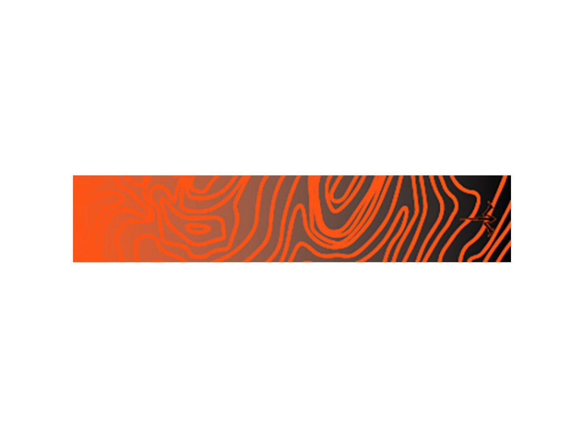 White Water Archery Topo Fade Arrow Wraps Orange 5 x 1.125 in 15 pack 1006484