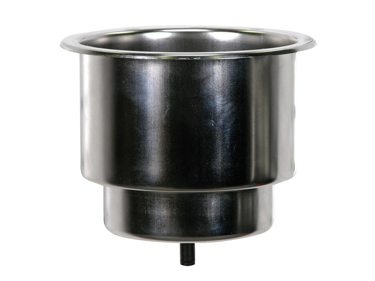 Whitecap Flush Cupholder w/Drain - 302 Stainless Steel S-3511C