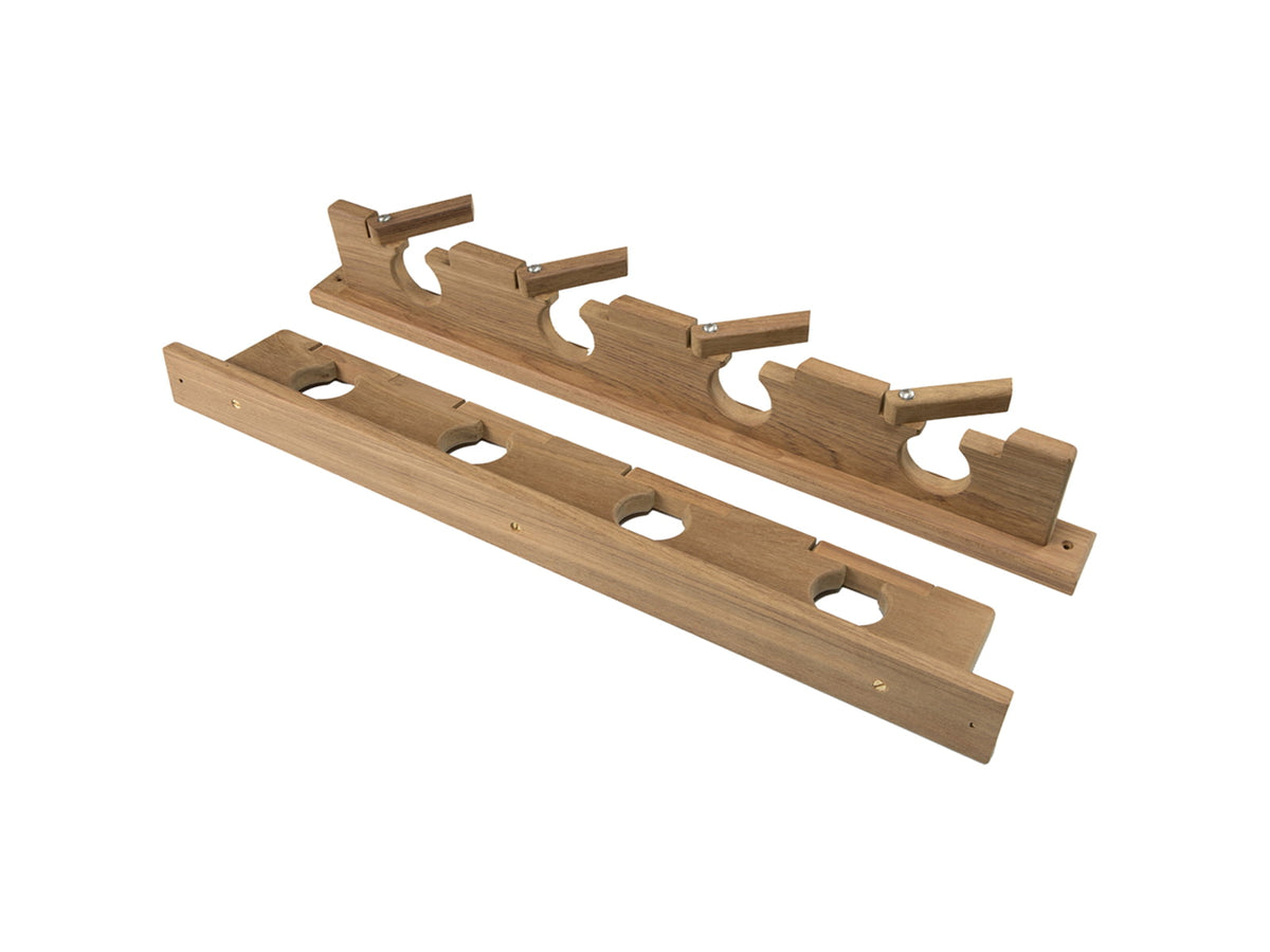 Whitecap Lock-In Four-Rod Storage Rack Teak 60620