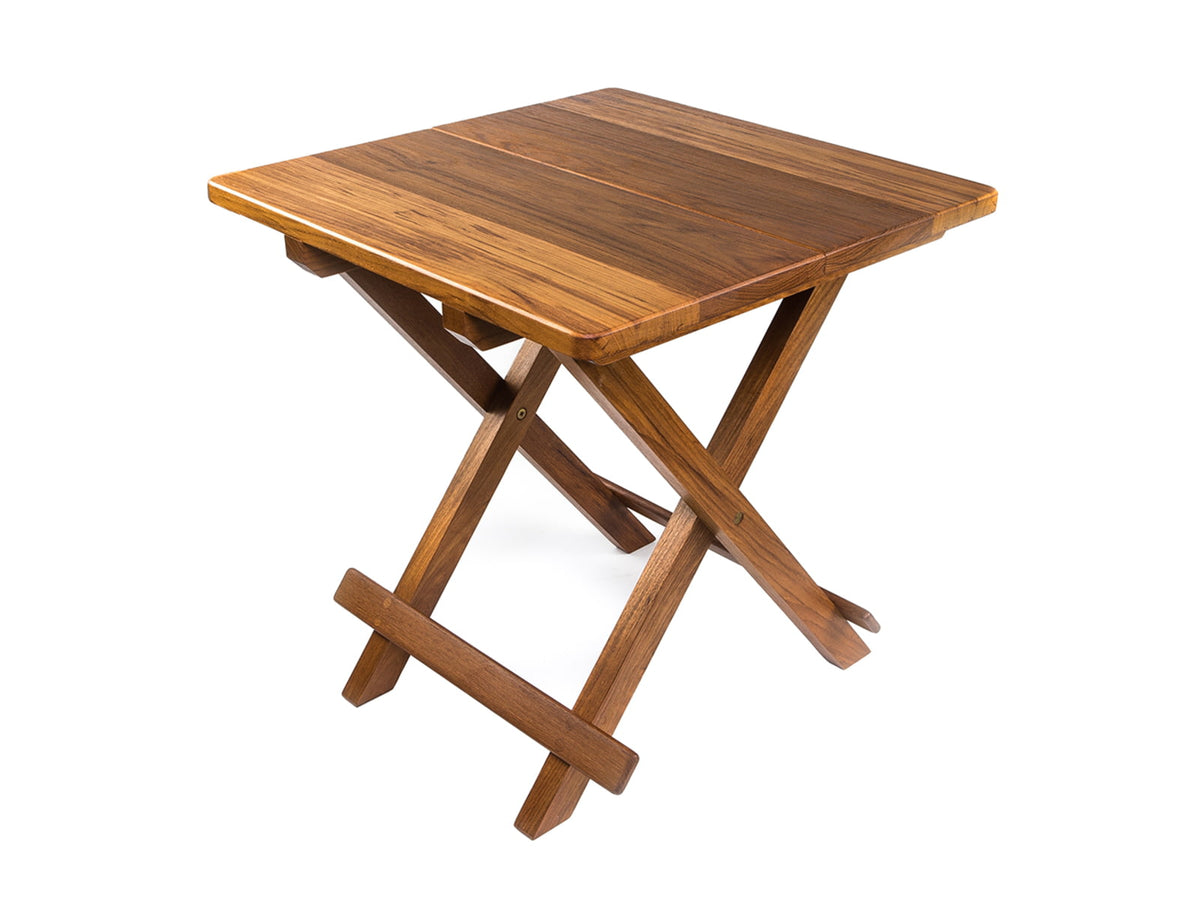 Whitecap Solid Top Fold Away Table Teak 60031