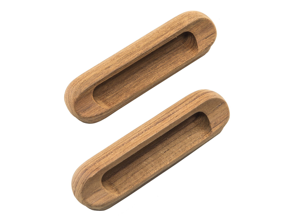 Whitecap Teak Oblong Drawer Pull - 4-1/16"L - 2 Pack 60124-A