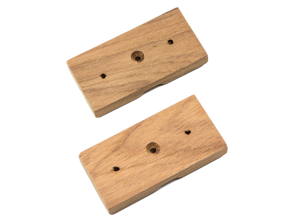 Whitecap Teak Rod Storage Rack Mounting Brackets - Pair 60609