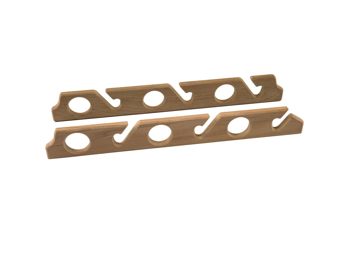 Whitecap Teak Six-Rod Storage Rack - Pair 60614