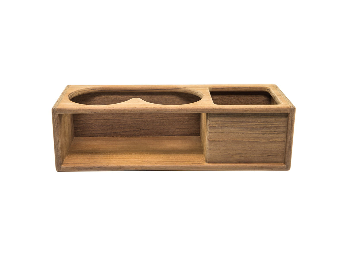 Whitecap Two Insulated Drink/Binocular Rack w/Tray Teak 62616