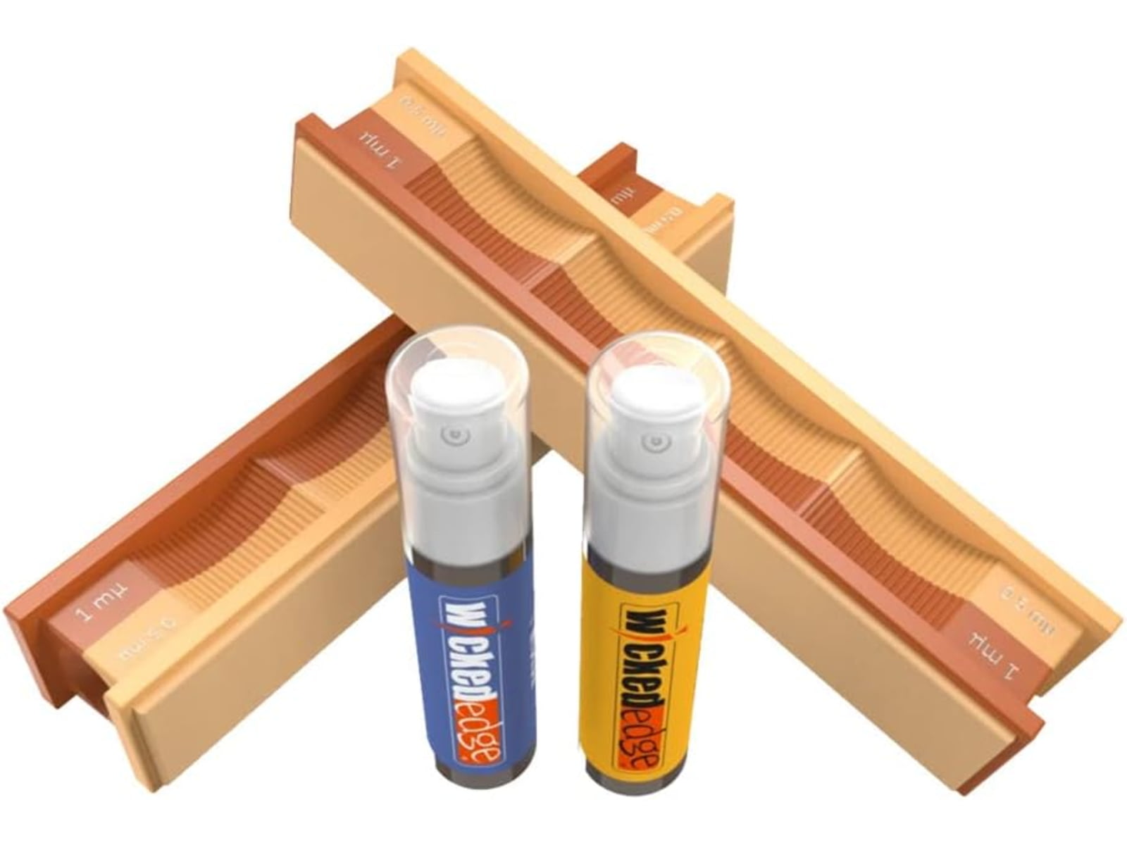Wicked Edge 1/0.5 Micron Micron Diamond Emulsion and Leather Strops Pack