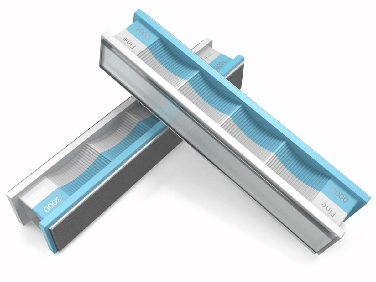 Wicked Edge 3000 Grit Diamond Stones and Blank Glass Platens Pack White/Aqua