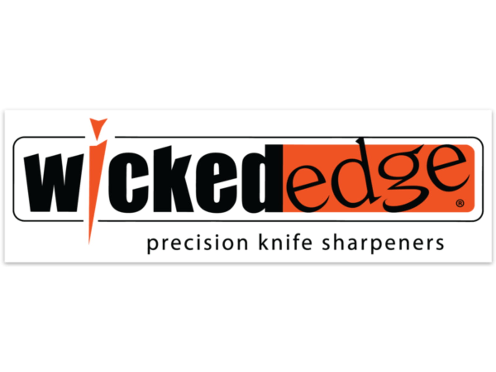 Wicked Edge Logo Sticker White Small WESTK-SM