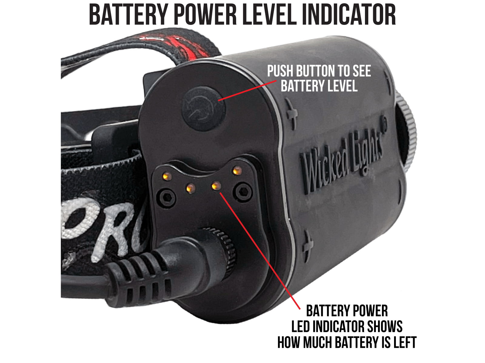 Wicked Hunting Lights ScanPro iC GEN4 LED White Night Hunting Headlamp Black