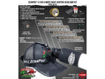 Wicked Hunting Lights ScanPro iC GEN4 LED White Night Hunting Headlamp Black