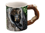 Wild Wings Sculpted Mug Cubby Hole-Black Bear Brown/Black 8955712175