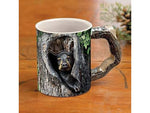 Wild Wings Sculpted Mug Cubby Hole-Black Bear Brown/Black 8955712175