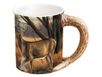 Wild Wings Sculpted Mug Abandoned Farmstead Whitetail Deer Multi 8955791023