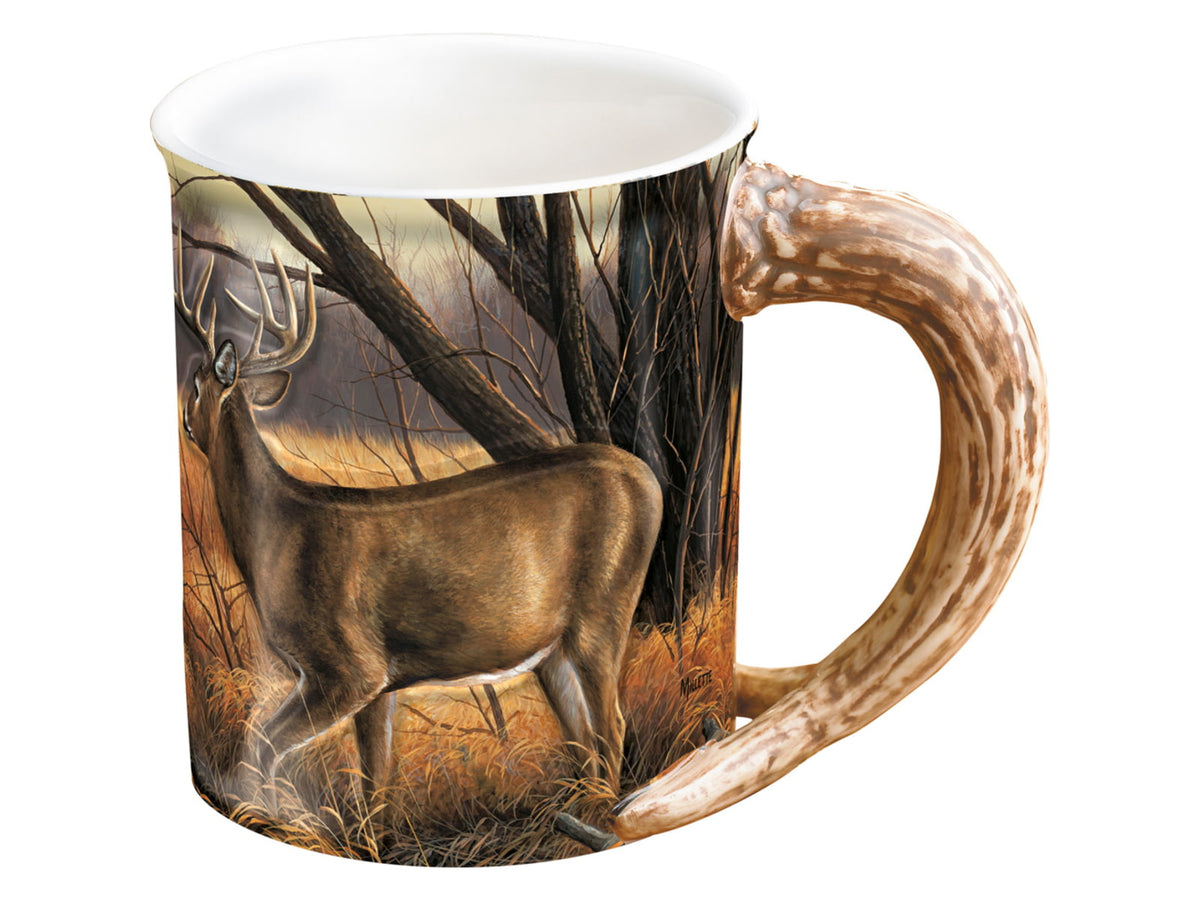 Wild Wings Sculpted Mug Abandoned Farmstead Whitetail Deer Multi 8955791023
