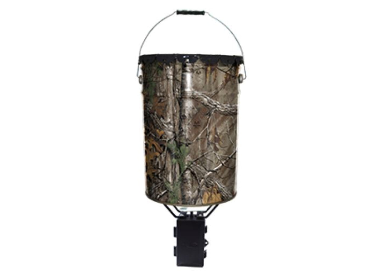 Wildgame Innovations Quick Set 50 lb Steel Bucket Feeder System w/ Digital Timer Green WGI-WGIPF0012