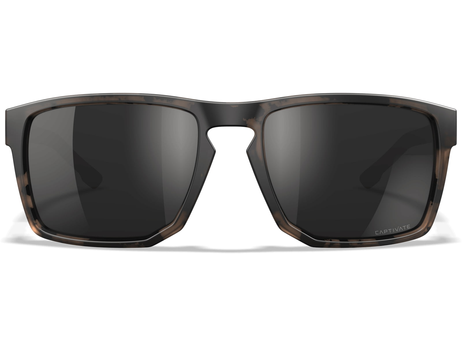 Wiley X Active 6 Apex Captivate Pol Sunglasses Brown Frame Matte Tortoise Black Mirror Lens