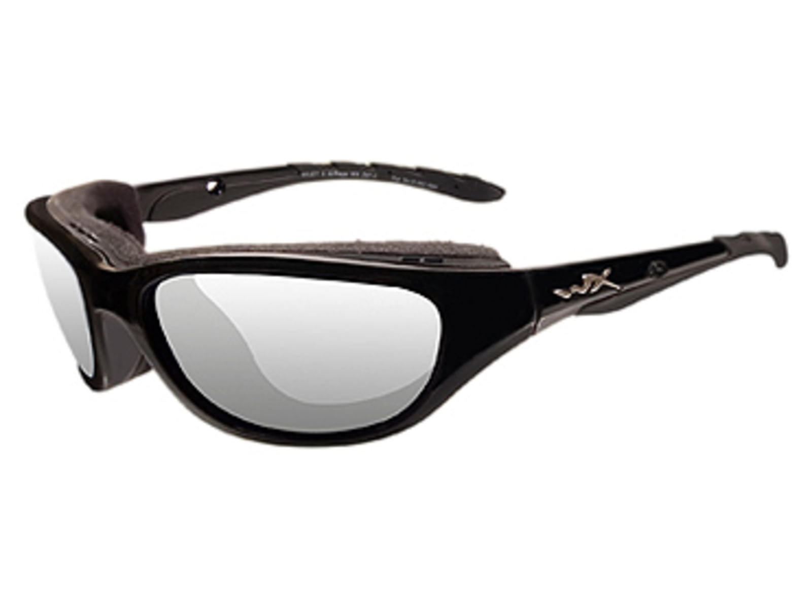 Wiley X AirRage Sunglasses - Clear Lens / Gloss Black Frame