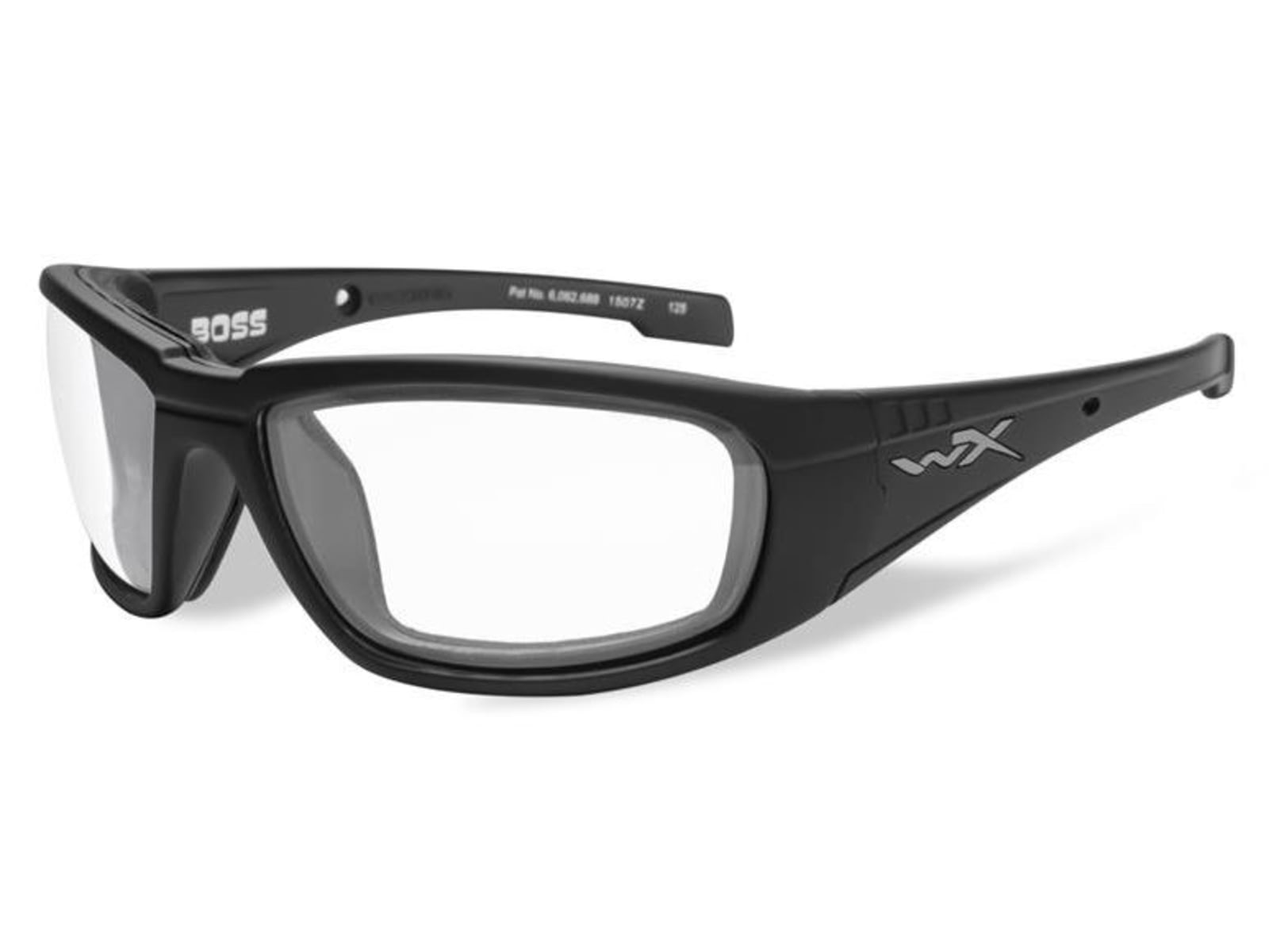 Wiley X WX Boss Sunglasses - Clear Lens / Matte Black Frame