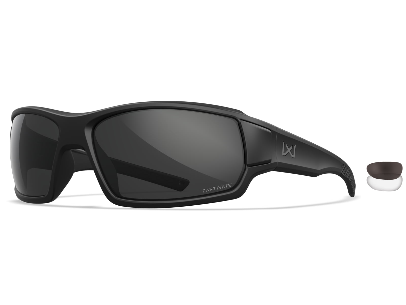 Wiley X Changeable Series Breach XL 2.5 Captivate Sunglasses Clear Lens CHBRCCCXL