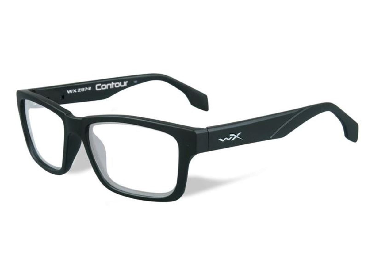 Wiley X WX Contour Eyeglass FrameRectangleMatte Black WSCON01