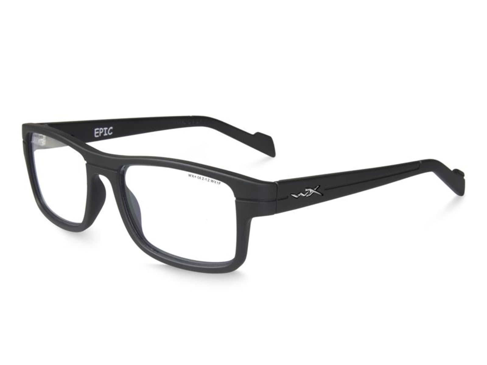 Wiley X Epic Safety Glasses Matte Black Frame No Polarized Lens WSEPC01