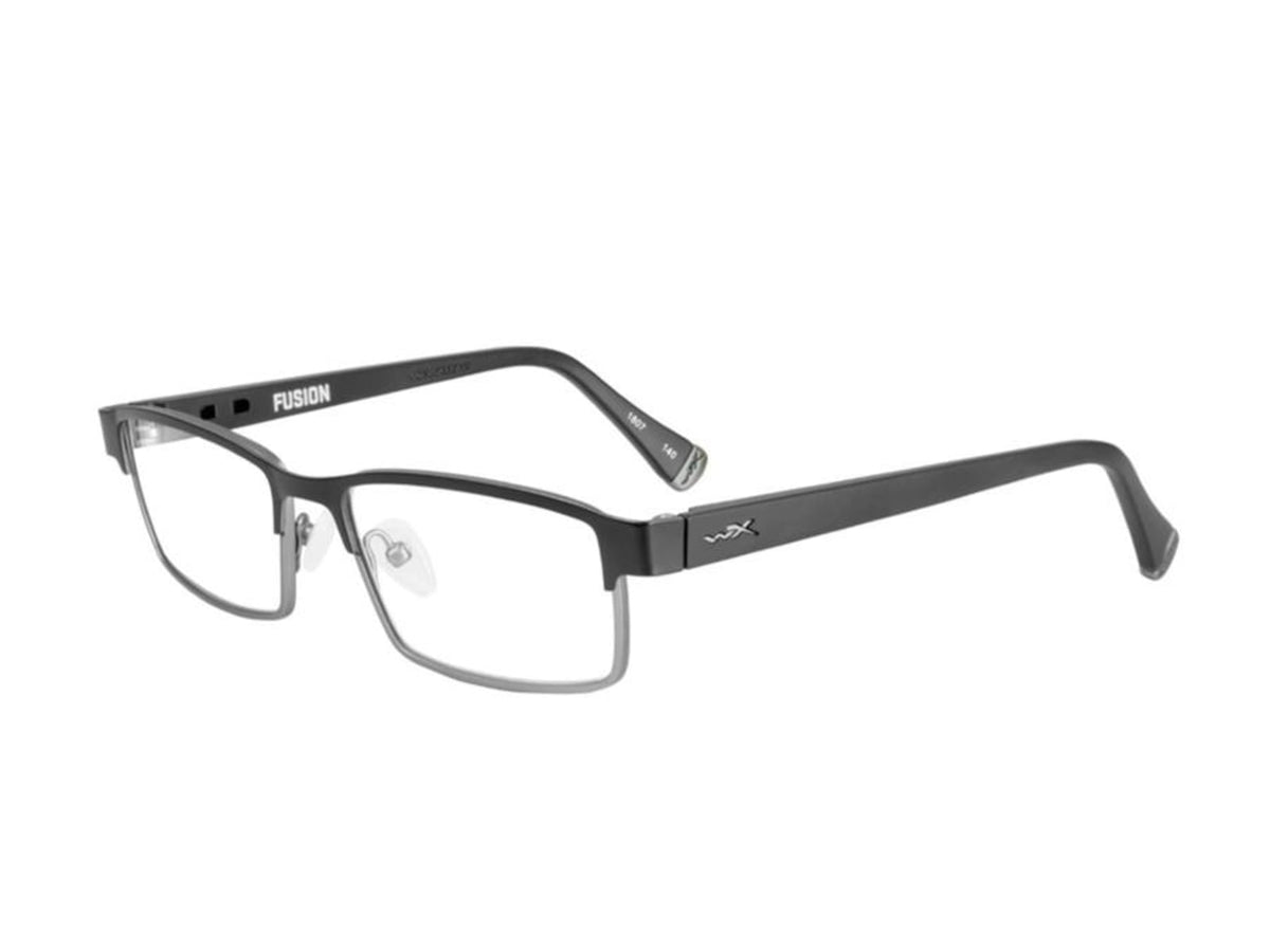 Wiley X Fusion Safety Glasses Matte Black/ Dark Gunmetal Frame No Polarized Lens WSFSN01