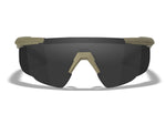 Wiley X Saber Advanced Matte Tan Frame Clear/Smoke Grey/Light Rust Lens 308T