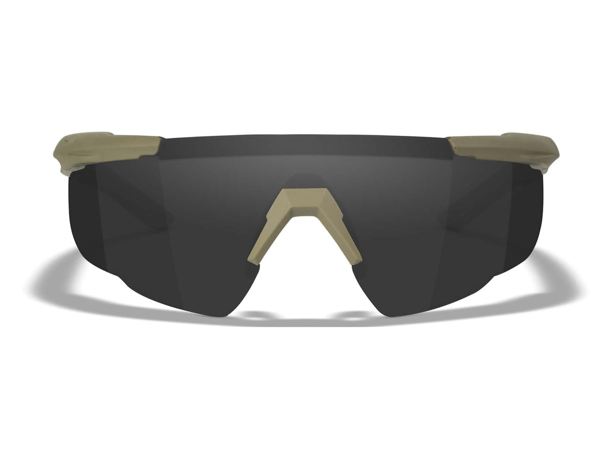 Wiley X Saber Advanced Matte Tan Frame Clear/Smoke Grey/Light Rust Lens 308T