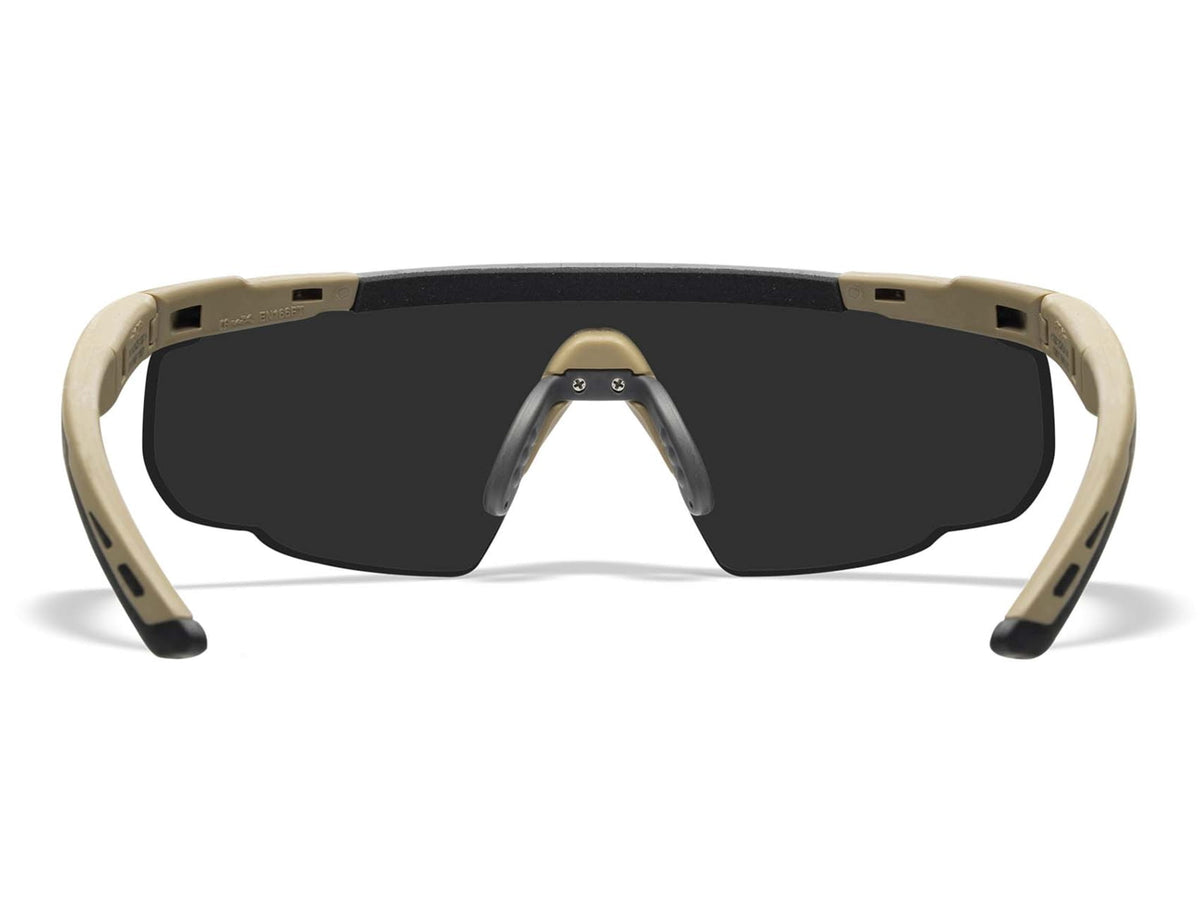 Wiley X Saber Advanced Matte Tan Frame Clear/Smoke Grey/Light Rust Lens 308T