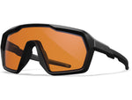 Wiley X Citadel Sunglasses Matte Black Matte Gunmetal Logo Frame Clear/Grey/Rust Anti-Fog Lenses