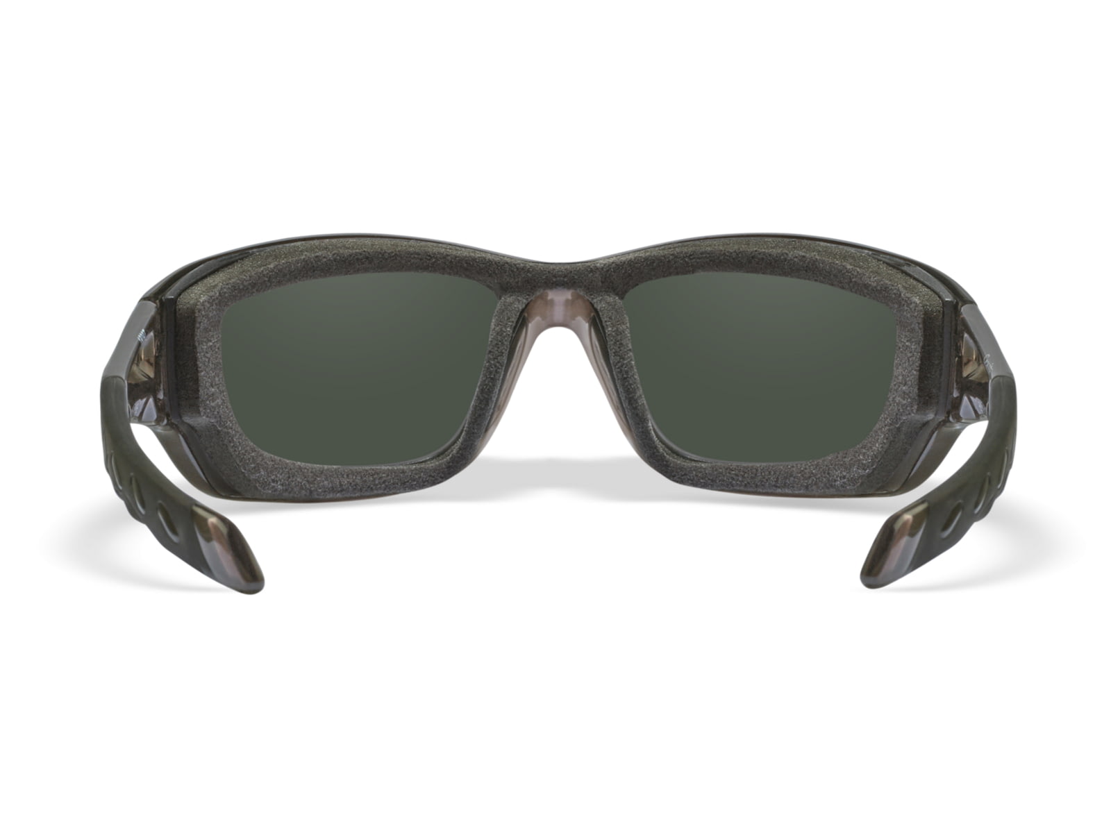 Wiley X WX Gravity Sunglasses Black Crystal Frame Captivate Pol Blue Mirror Lenses