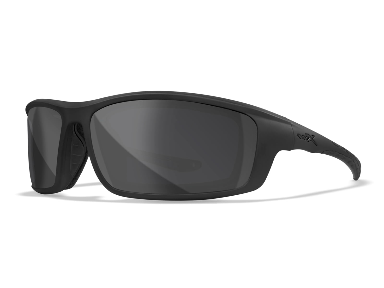 Wiley X WX Grid Sunglasses Matte Black Frame Grey Lens