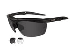 Wiley X Guard Sunglasses - 2 Lens Package 1 Matte Black Frame w/Smoke GreyClear Lens 4004