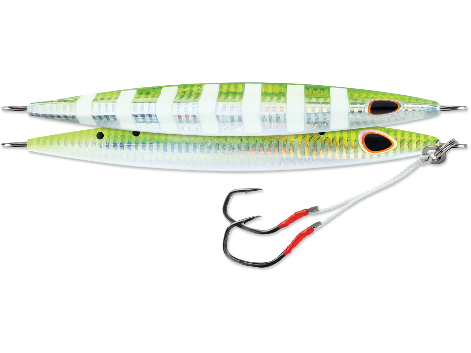 Williamson Kensaki Jig 170 Sinking VMC Double Assist HK Green Sardine Zebra Uv 6oz 6in KSJ170UVGSZ