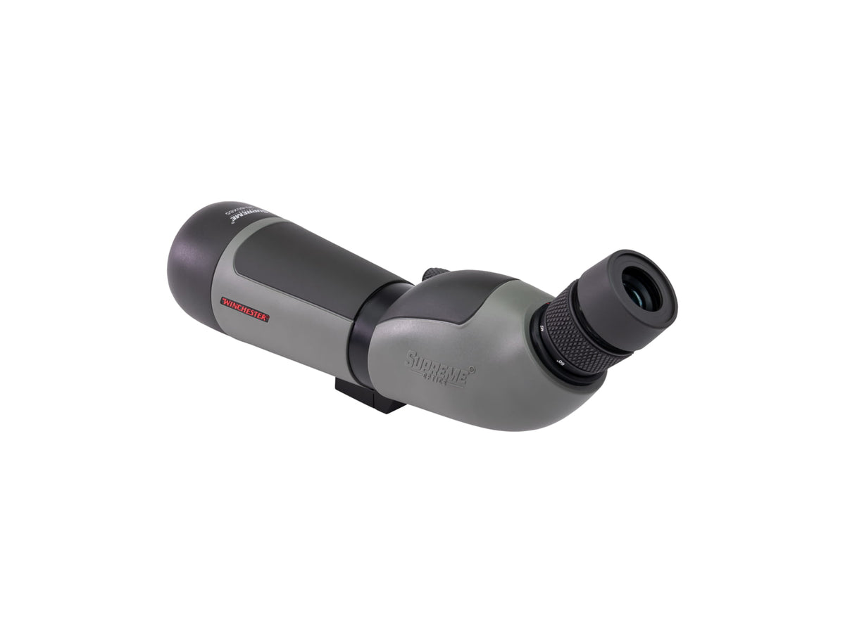 Winchester Supreme Optics W20-60x65mm Spotting Scope Angled Black/Gray WQ-SS-SPRM12-20-60x65