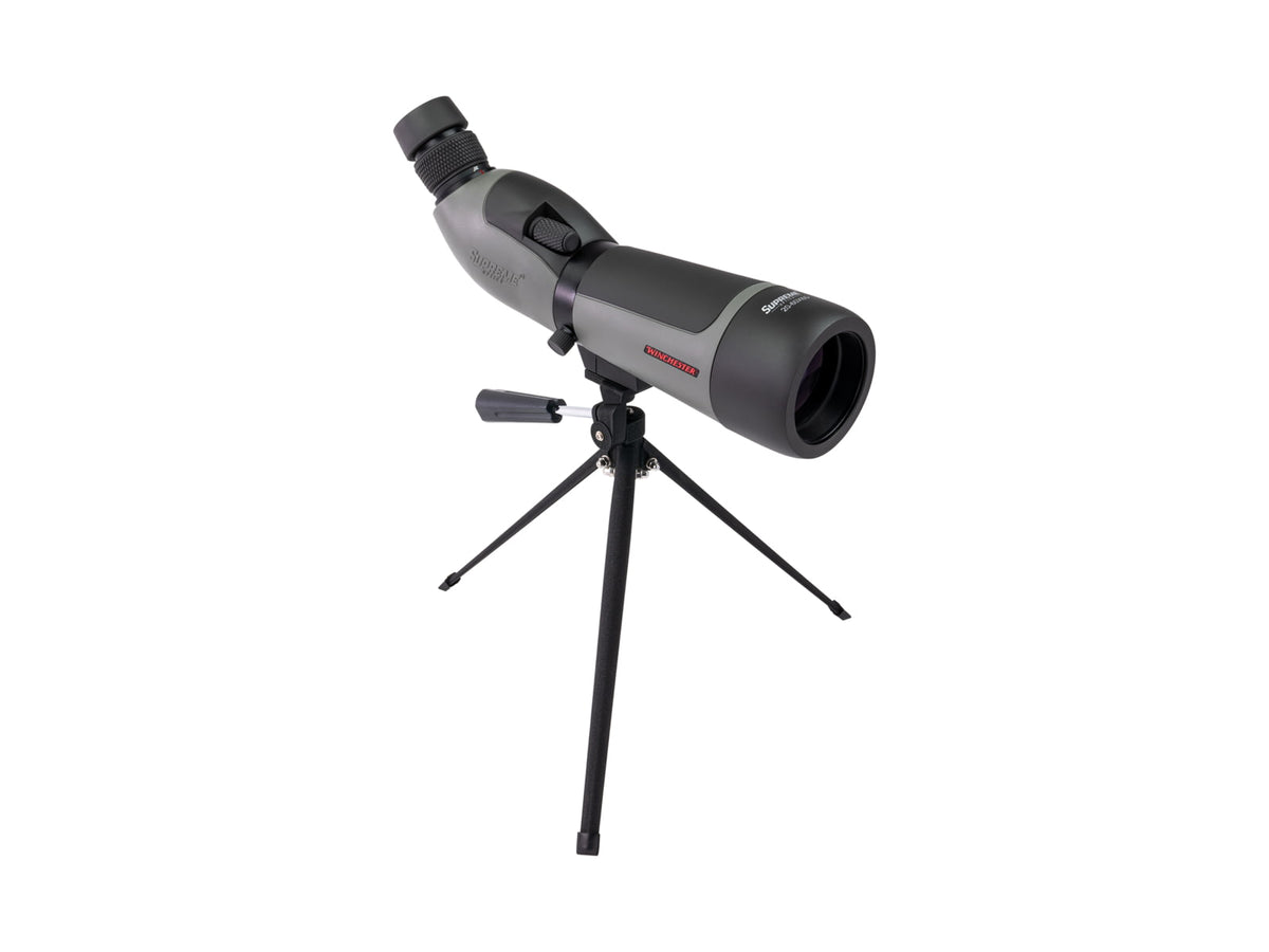 Winchester Supreme Optics W20-60x65mm Spotting Scope Angled Black/Gray WQ-SS-SPRM12-20-60x65