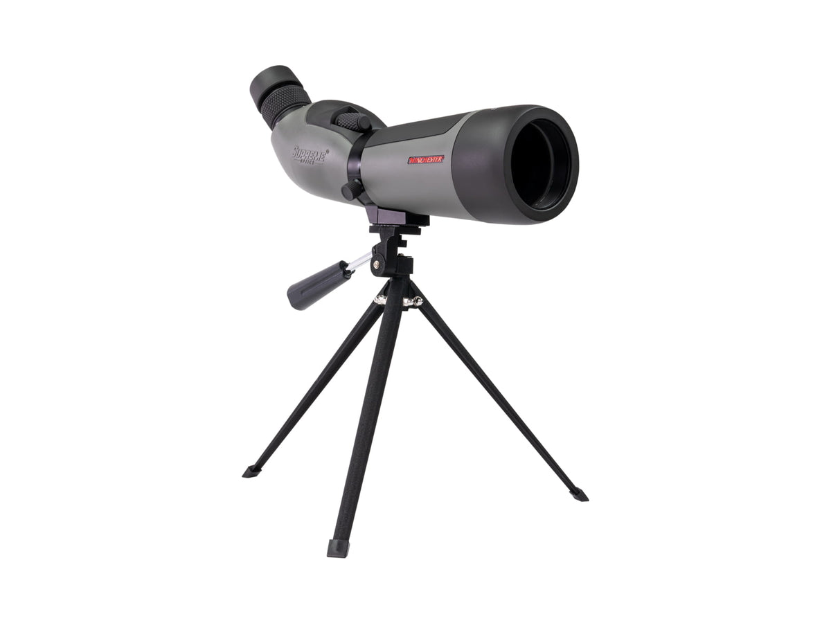 Winchester Supreme Optics W20-60x65mm Spotting Scope Angled Black/Gray WQ-SS-SPRM12-20-60x65